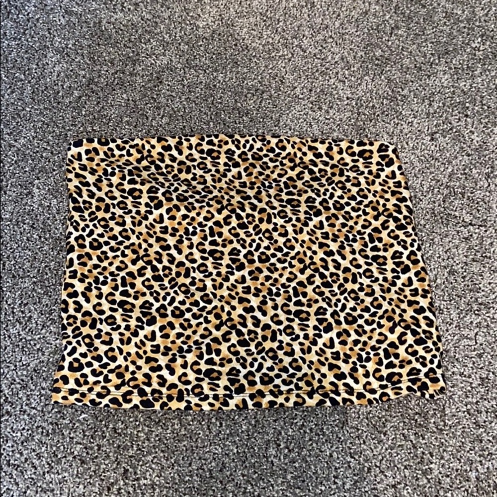 Cheetah print tube top
